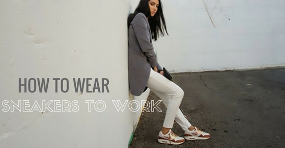 office wear with sneakers