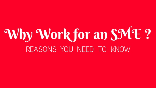 Why Work for an SME