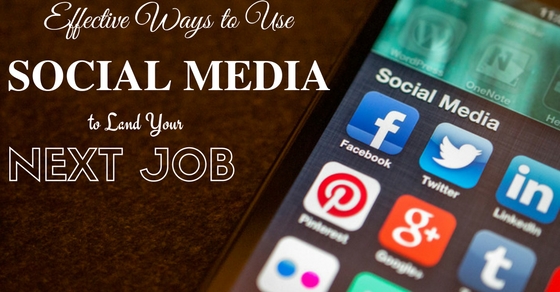 using social media to find a job