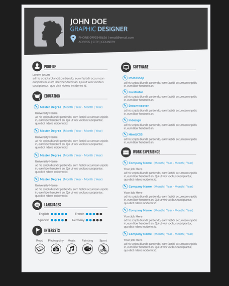 Graphic Designer CV Template