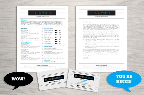 PSD resume templates