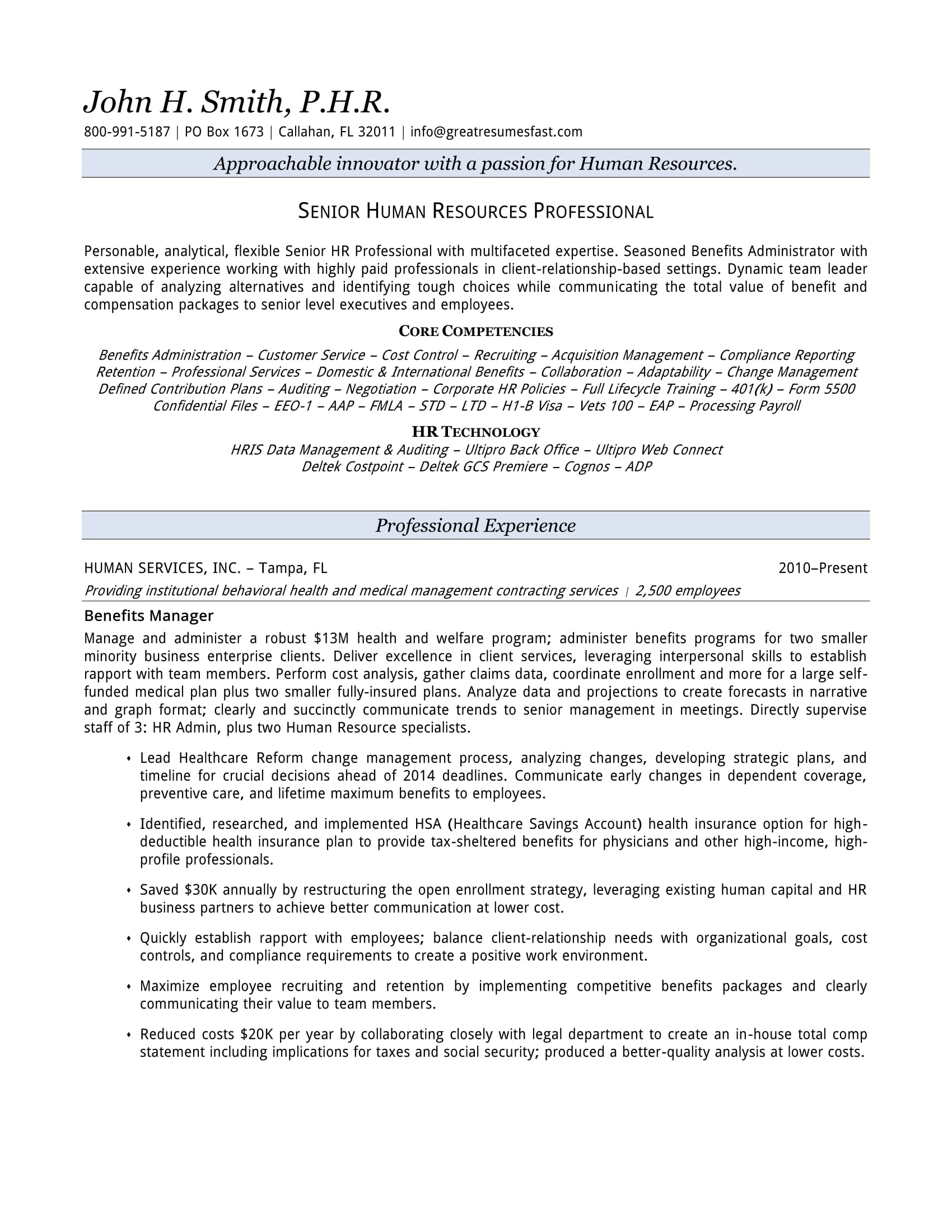 21 Best HR Resume Templates For Freshers Experienced Wisestep