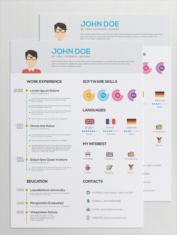 29 awesome infographic resume templates you want to steal