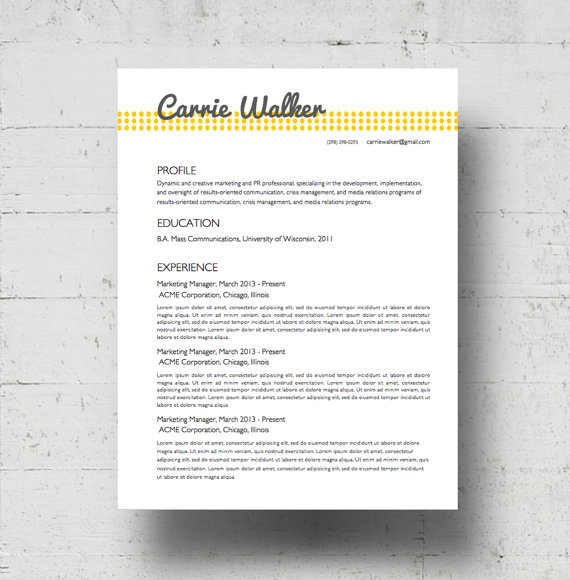 best professional resume template