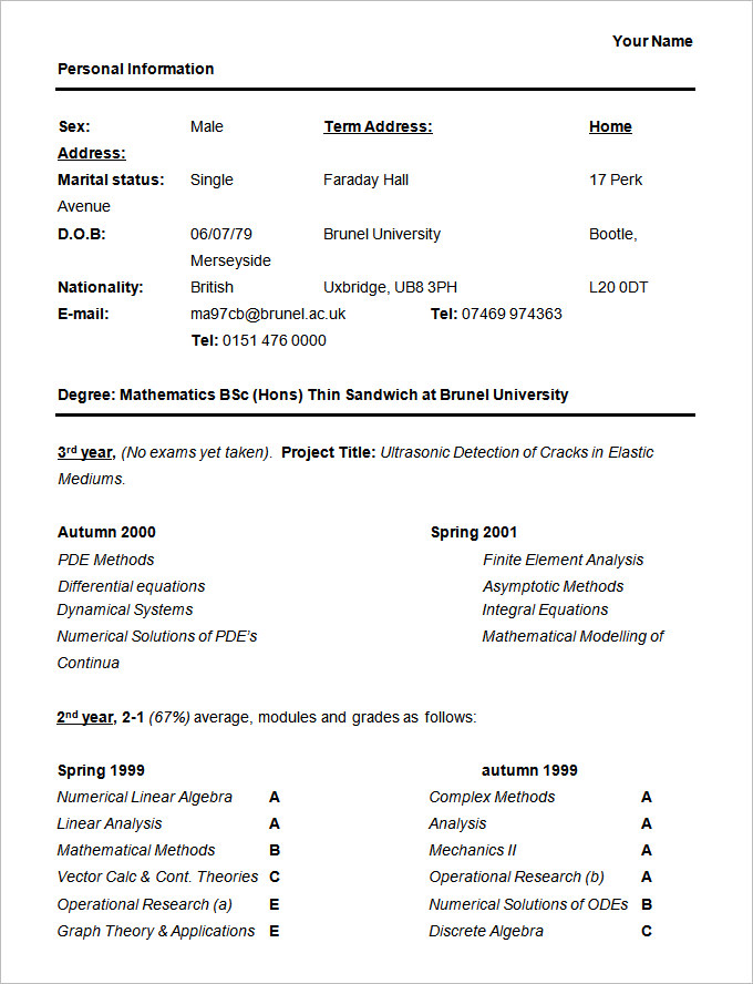 24 Best Student Sample Resume Templates WiseStep