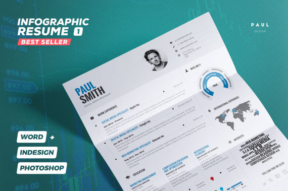 infographic resume templates for word