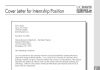 16 Best Cover Letter Samples for Internship cover letter for internship sample