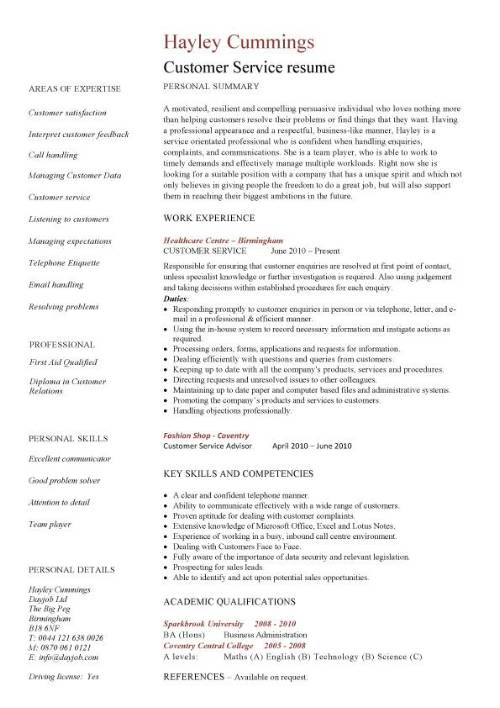 22 Best Customer Service Representative Resume Templates Wisestep