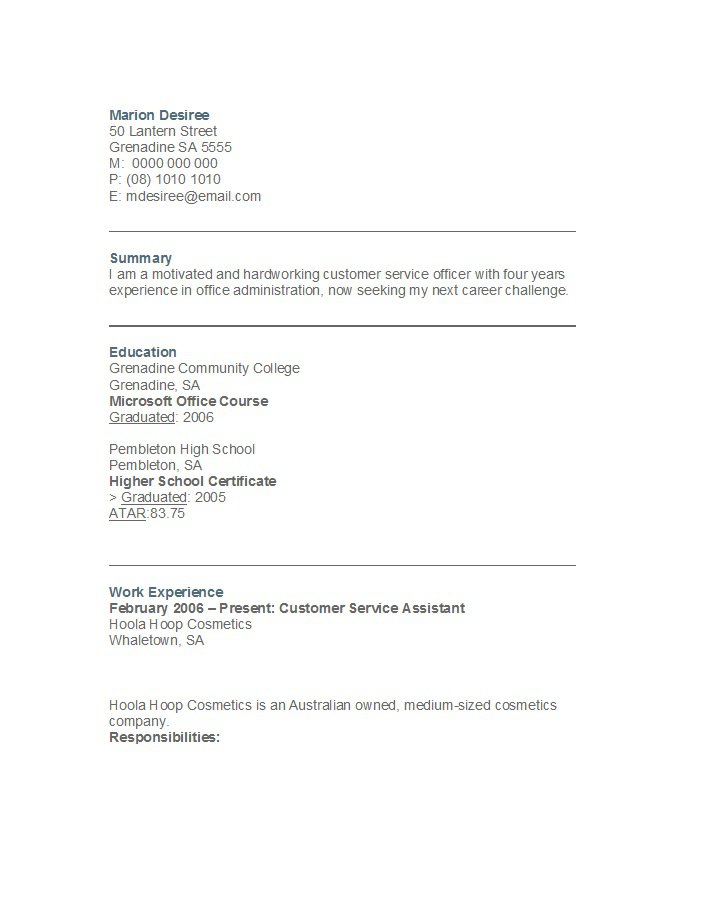 22 Best Customer Service Representative Resume Templates