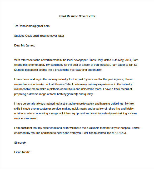 application letter work experience