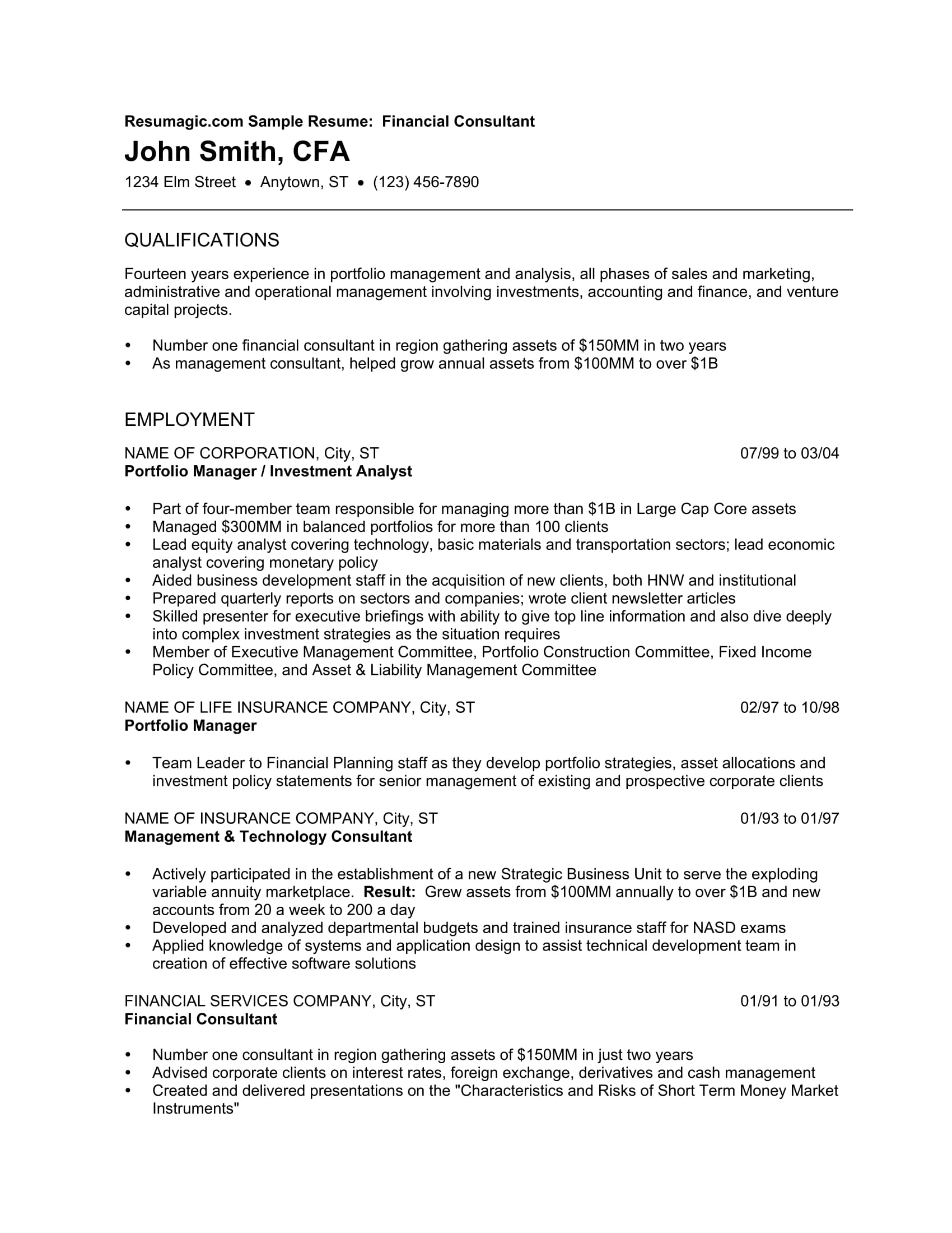 Financial Analyst Resume Examples : Financial Analyst Skills Resume / Financial analyst resume samples (skills list).