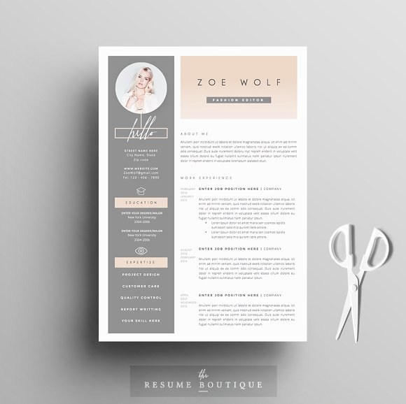 beautiful resume templates free