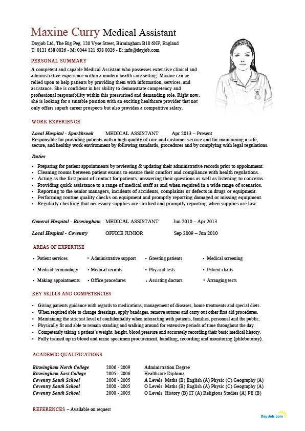 medical assistant roles resume