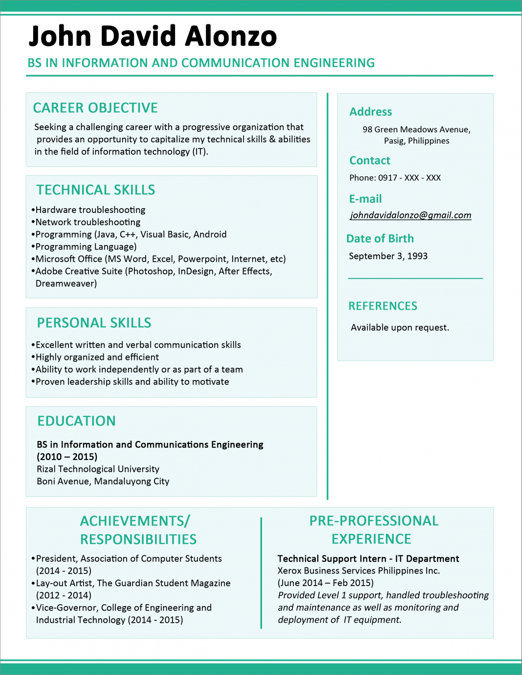 30 Simple and Basic Resume Templates for all Jobseekers Wisestep