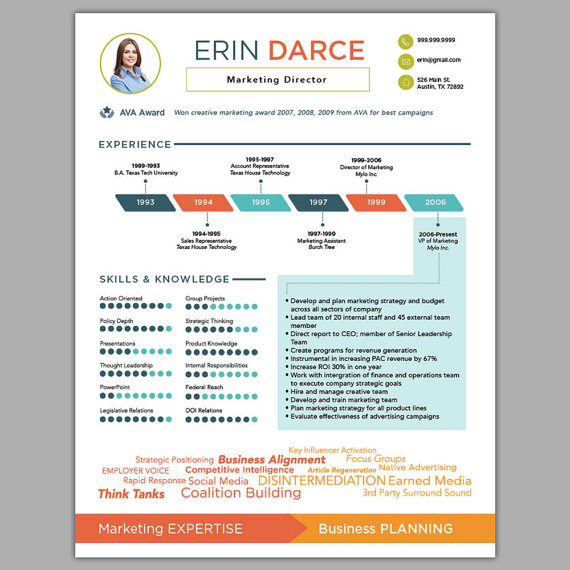 infographic cv template