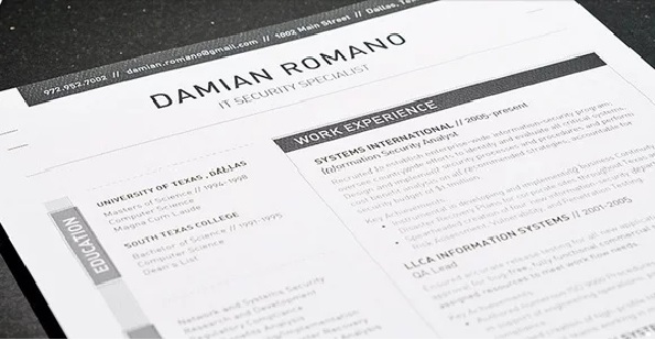 it resume template