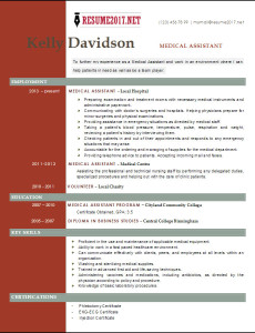 medical assistant sample resume