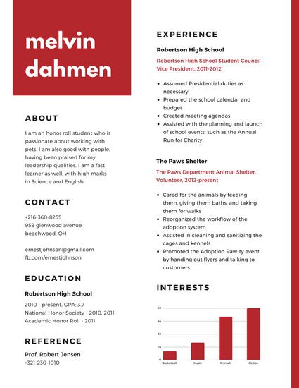 modern cv template free