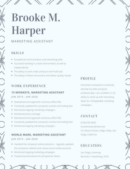 modern cv template