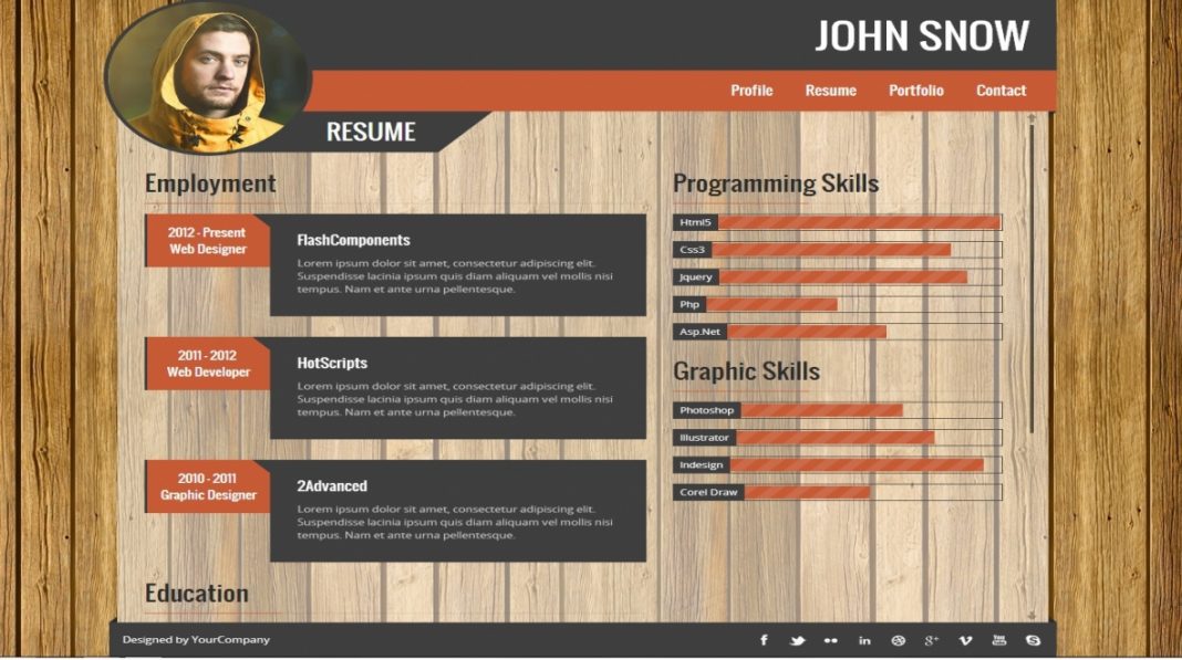 creating a resume portfolio