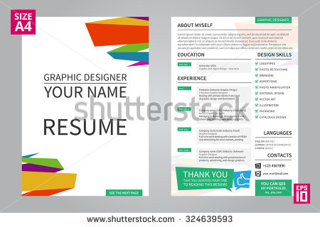 resume template for graphic designer