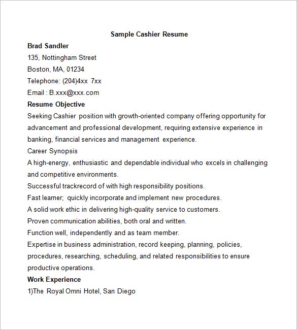 19 Best Cashier Resume Sample Templates WiseStep