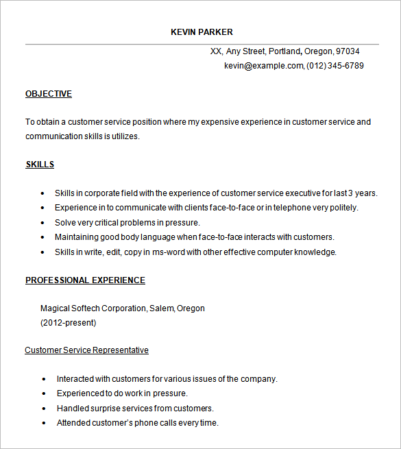 22 Best Customer Service Representative Resume Templates