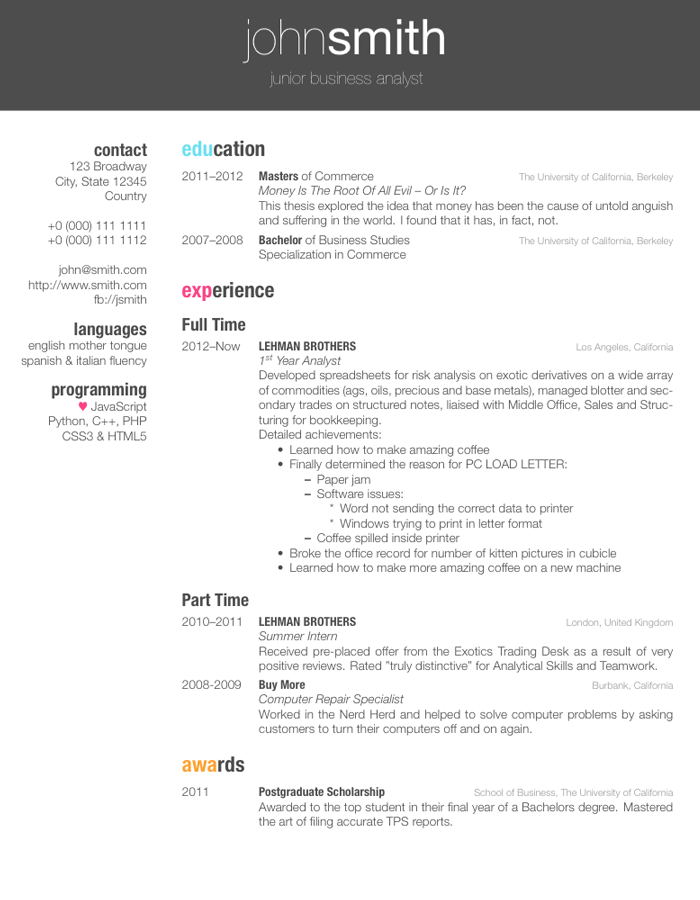 Implement Psychological son CV in Tabular Form - 18 Tabular Resume Format Templates - Wisestep
