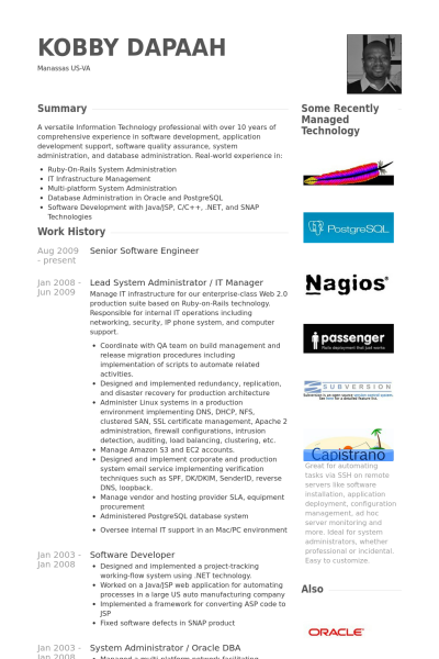 30 Best Developer (Software Engineer) Resume Templates ...