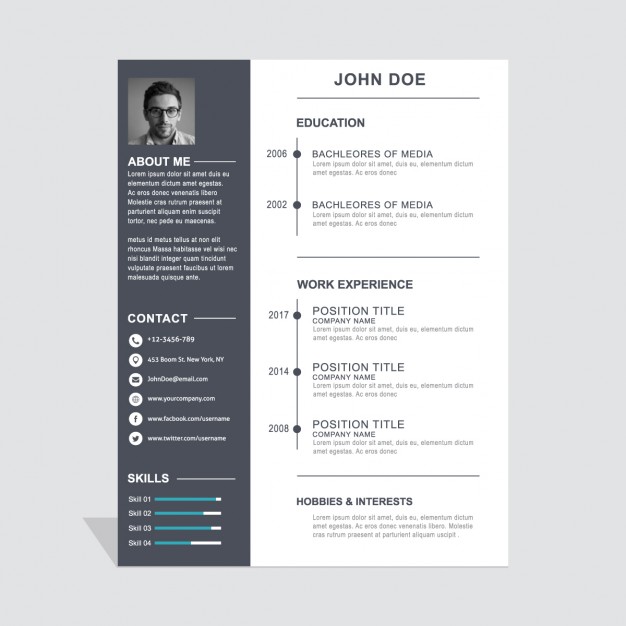 free simple resume template download