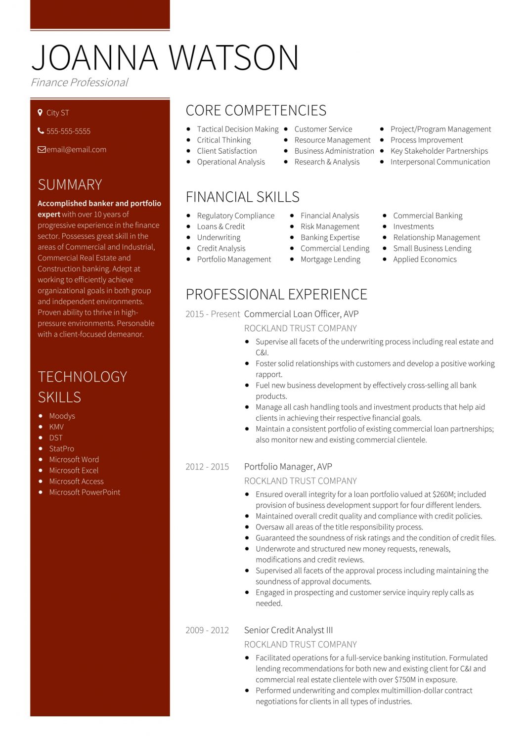 job resume templates free