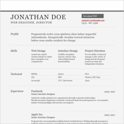 21 Best Resume Portfolio Templates to Download Free - Wisestep