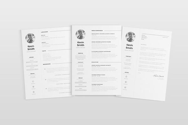 free minimal resume template