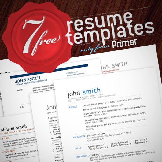 minimal resume template