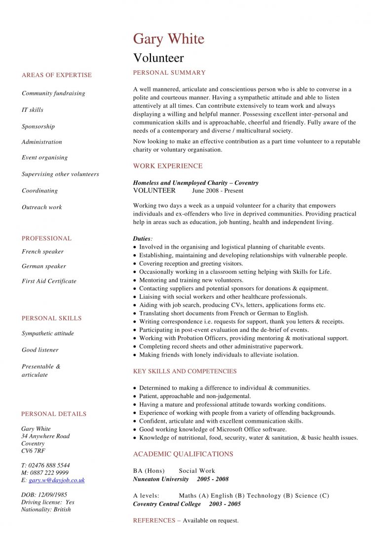 help with social work resume